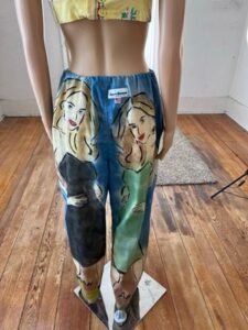 Air Brushed Rapper Pants M Drawstring