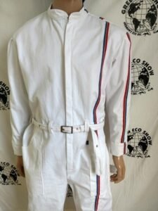 Racing Stripe Jumpsuit XL White