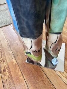 Air Brushed Rapper Pants M Drawstring