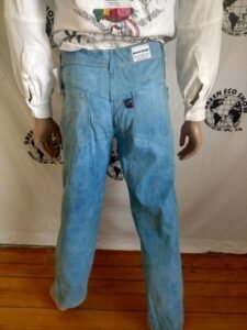Organic Cotton grown in Texas  Natural indigo  34 X 34