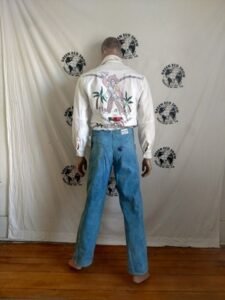 Organic Cotton grown in Texas  Natural indigo  34 X 34