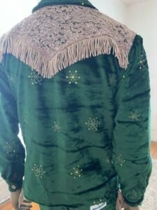 Men's Suit Set Velvet Sequins L