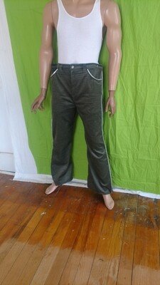 Mens Corduroy Silver trim Pants 38"
