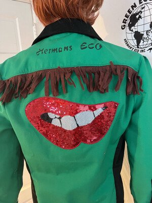 Mens Jacket Sequin Med Western