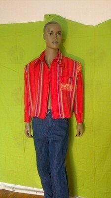 Striped Shirt Jacket 42