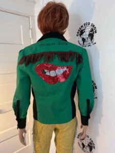 Mens Jacket Sequin Med Western