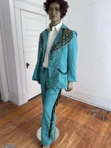 Men's Beaded Western Suit 42 36X 32 By Anna Herman