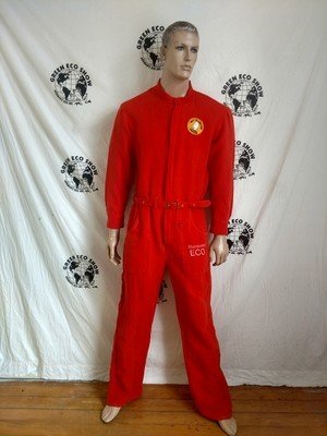 Mens Orange Jumpsuit a back patch L Hermans Eco