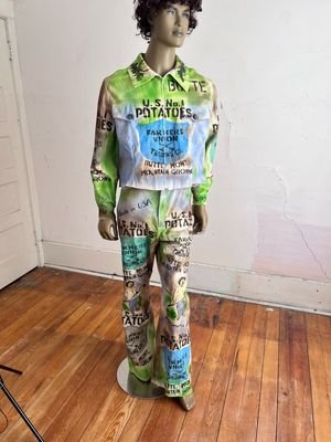 Mens Potato Farmer Suit 42  34Pants