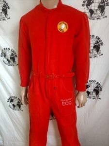 Mens Orange Jumpsuit a back patch L Hermans Eco