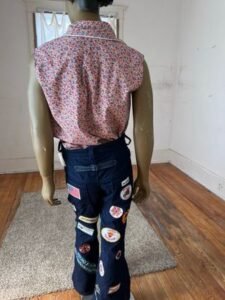 Men Patch Pants 34 x 34 buckle back 