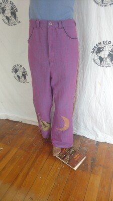 Mens Purple High waisted Bells 30 Hermans USA