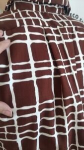 Mens Shirt Hermans Cotton M USA Brown White MCM 