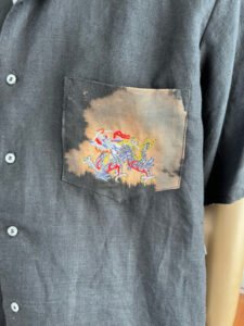 Hermans Hemp Dragon shirt L Made in USA