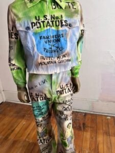 Mens Potato Farmer Suit 42  34Pants