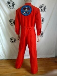Mens Orange Jumpsuit a back patch L Hermans Eco