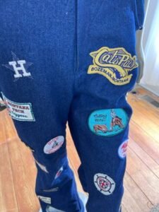 Men Patch Pants 34 x 34 buckle back 