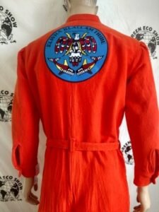 Mens Orange Jumpsuit a back patch L Hermans Eco
