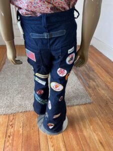 Men Patch Pants 34 x 34 buckle back 