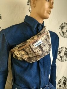 Barkcloth Belly Bag