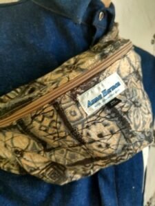 Barkcloth Belly Bag