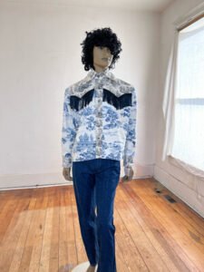 Mens Toile Western Shirt L by A Herman