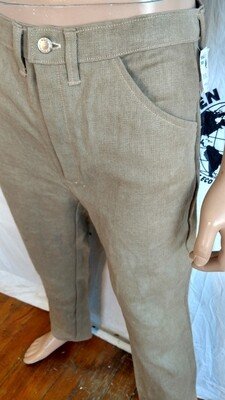 Hermans Hemp Tan Jeans  33" hand dyed