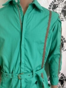 Mens Green with Stripe Jumpsuit M -L 40 