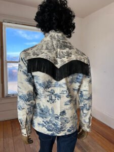 Mens Toile Western Shirt L by A Herman