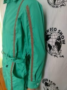 Mens Green with Stripe Jumpsuit M -L 40 