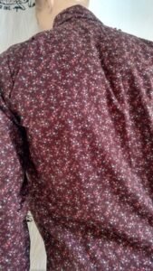 Mens Gaucho Shirt Flowers L USA  Saddle Pockets 