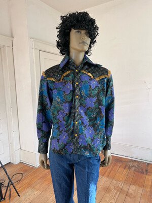 Mens Cowboy Shirt Med by Anna Herman