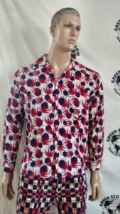 Mens Rockabilly Shirt Hermans M USA rare 40's Cotton