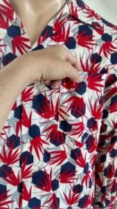 Mens Rockabilly Shirt Hermans M USA rare 40's Cotton