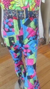Mens Patchwork western Bells Jumpsuit  M