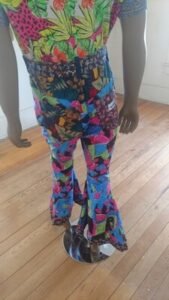 Mens Patchwork western Bells Jumpsuit  M