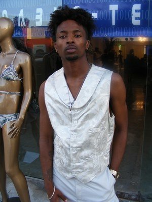 Mens Vest Silver Lamme M 