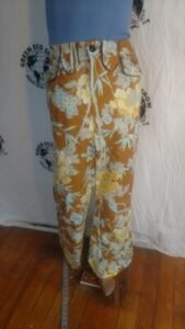 Mens Cowboy Pants Piped flowers 32