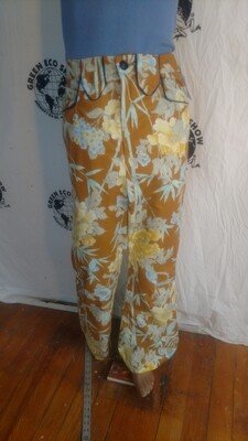 Mens Cowboy Pants Piped flowers 32