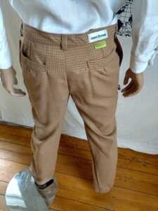Mens Wool Check Pants Suit style  34 X 32 USA