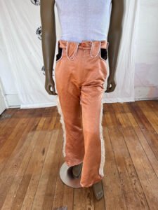 Mens Western Satin Suit Embroidered Fringe 42 