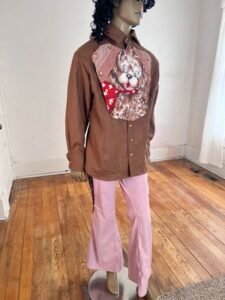 Moygasnel Linen Bib western Shirt Puppy Dog XL