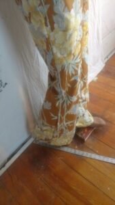Mens Cowboy Pants Piped flowers 32