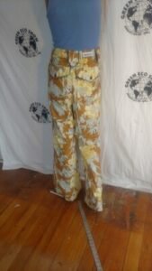 Mens Cowboy Pants Piped flowers 32
