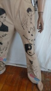 Mens Asian Graffiti Jeans 36