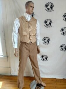 Mens Wool Check Pants Suit style  34 X 32 USA