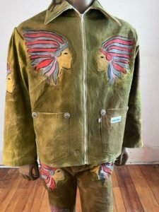 Chief Suit L-XL  airbrushed zip up
