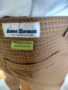Mens Wool Check Pants Suit style  34 X 32 USA