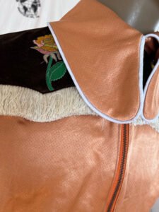 Mens Western Satin Suit Embroidered Fringe 42 
