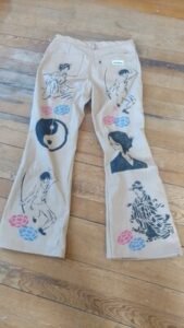 Mens Asian Graffiti Jeans 36